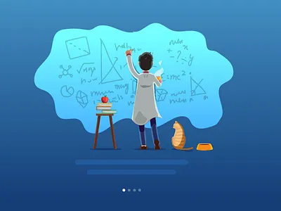 Theoretically speaking e learning ease illustration tech ui vector