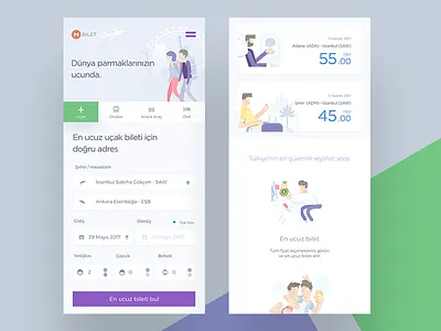 Flight Mobile app booking creathive flight mobile search ticket travel ui