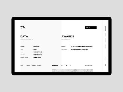 Homepage. Section 2 design homepage info portfolio site slider trend ui ux website zipl
