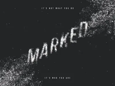 Marked Sermon Series black dark drawn in light marked salt sent out white