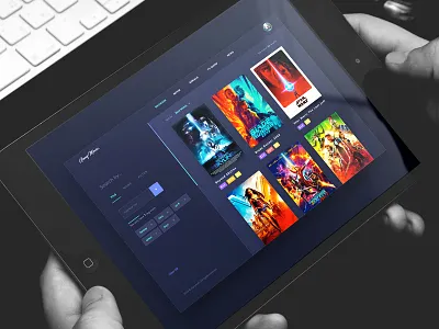 Movies -Search Concept card concept design favorites filter landing movies page search widget