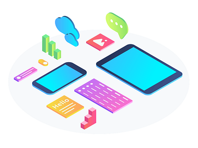 Flywire Design System design system illustration isometric isometric illustration ui ux