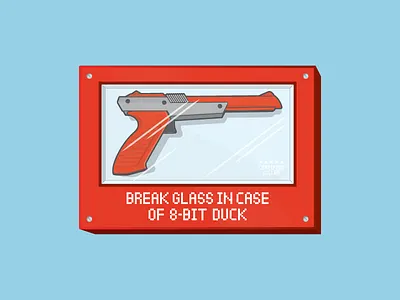 8-Bit Shirt Concept 8 bit concept design duck emergency follow me glass gun hunt nintendo shirt zapper