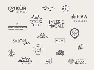 2017 Logo Review brand branding design dribbble iconography lettering logo logo design typography