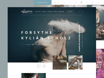 French Opera concept art clean concept cultural design homepage opera redesign show uidesign uiux website