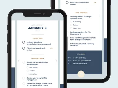 To-do list mockup app calendar ios iphone iphone x lists mobile web native app task to do