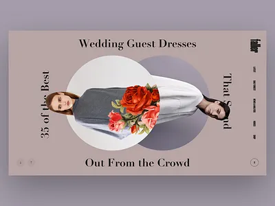 Faller Wedding Guest book design fashion interface news photo slide usa web