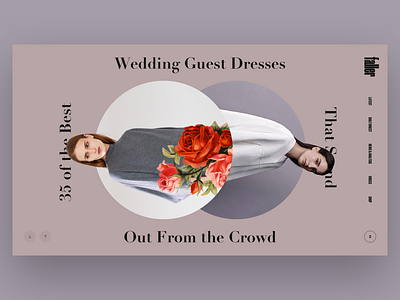 Faller Wedding Guest book design fashion interface news photo slide usa web