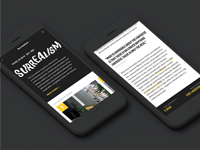 Art Movement Gallery App (02) app art art movement gallery ios iphone mobile ui user experience user interface ux