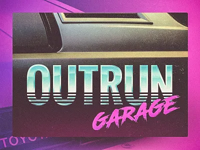 Rad, totally, dude 80s apparel branding car design ecommerce illustration photography print retro typography vaporwave