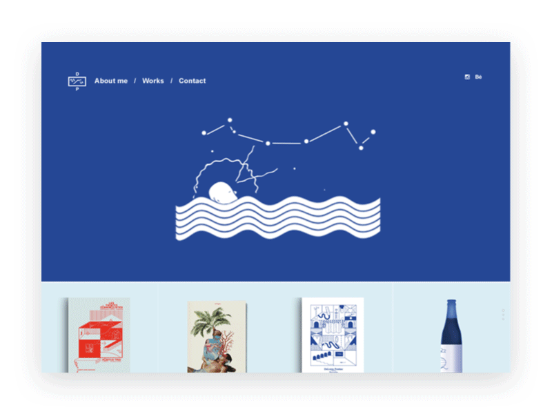 Dani Puiggros | Portfolio freelancer illustrator minimal portfolio profile simple site ui web web design