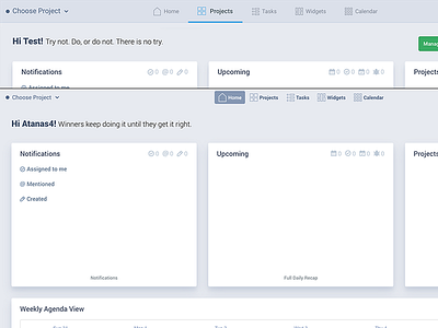 Header Navigation - Please vote header