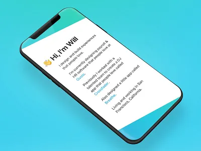 🌈 New Year, New Me 🌈 color emoji iphonex mobile personal portfolio rainbow responsive website