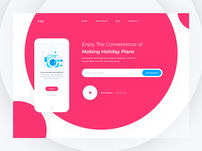 Header Exploration 3 daily dekstop exploration header illustration iphone landing page ui website