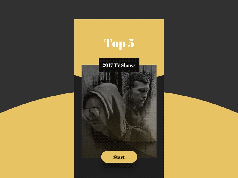 2017 - Top TV Shows app gif ios ixd mobile mockup tv tvshow ui userinterface ux