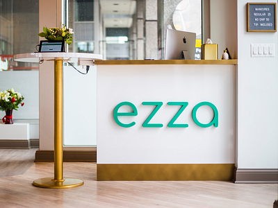 Ezza Nails - Custom Signage for Nail Salon StartUp business chicago nail nails office right sign signs way