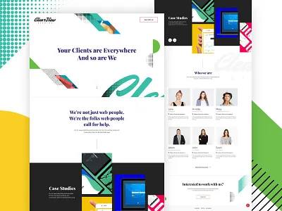 Creative Agency Landing Page agency clean homepage landing modern page ui vibrant website
