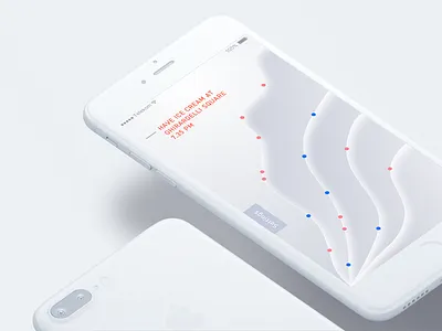 Paths to follow experimental smooth ui wave white