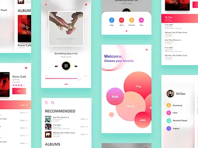 Music Player app ios music player ui ux