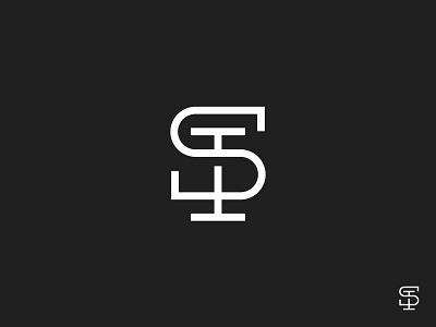 SI Monogram branding logo logotype mark marketing monogram negative space symbol