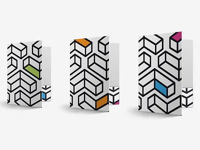 Vestal folders ci folder geometric identity real estate white