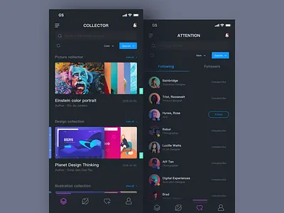 Daily exercise 12/100 days-Collect the application black collect follow followers home picture