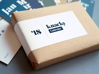 Knacky Calendar calendar clean print simple type