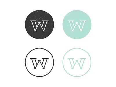 Words on Wood | Monogram branding hand lettering logo monogram vintage w wood words