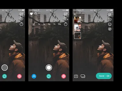 Social app app application camera effects icons ios mobile photo photo app social take photo