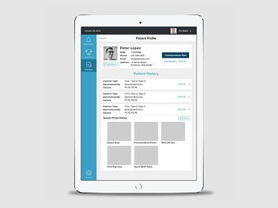 Dermatologists App healthcare ios ipad medical mobile tablet ui ux