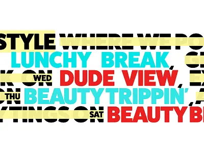 Type-only Brand Exploration brand design creative direction entertainment youtube youtube header