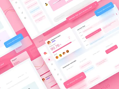 Hearts no flowers 2018 account calendar dashboard graphs list message payment plan profile project tracking