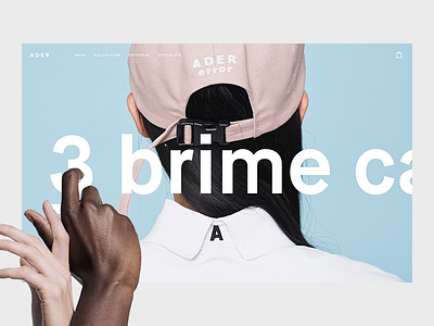 ADER Website Concept - product ader clean clothes clothing design fashion modern page photos shop stylish website