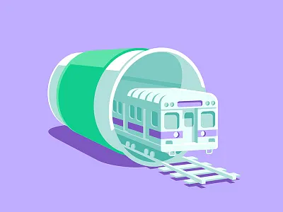 Google Play Music - Morning Commute design flat design google illustration memphis style vector