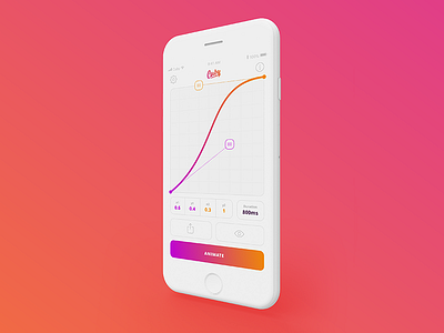 Cuby - A simple cubic bezier app app bezier cubic curve design ios mobile sketchapp ui ux