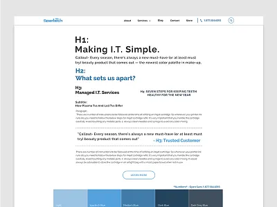 IT Style Guide spec guide style guide ui web design