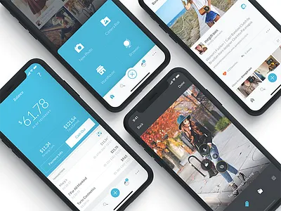 Fashion App - iOS app cash checkout fashion finance flat iphone x list menu mobile profile tags