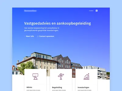Real Estate Landing company design estate makelaar real startup template ui vastgoed web wordpress