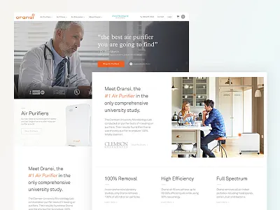 The Tesla of Air Purifiers ecommerce homepage medical startup tech