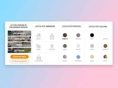 • Ceramic design UI element 5 • ceramic design e commerce element interface materials menu search ui ux website