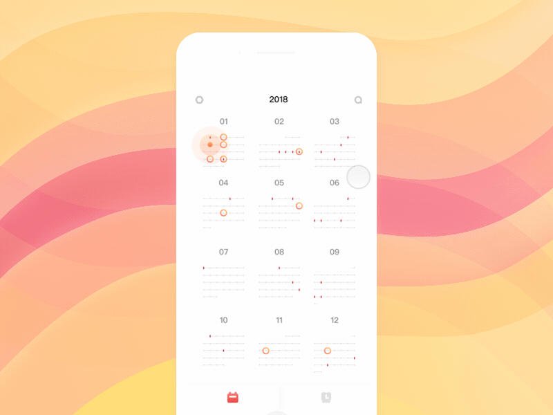 Page Interaction(Calendar App)