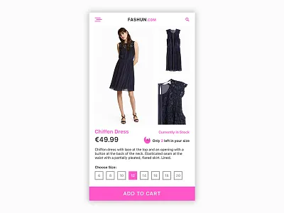 Daily UI #096 - Currently In-Stock currently in stock daily ui ecommerce fashion online shopping stock ui user experience design user interface design ux