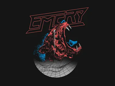 Panther or Tiger? apparel band color custom type design emery illustration merch screen printing t shirt typography