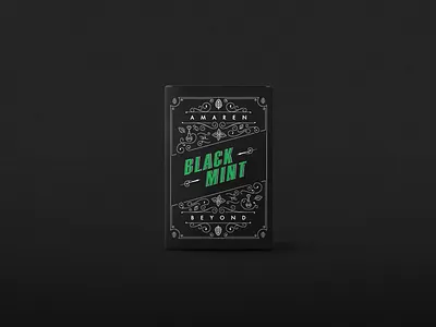 Amaren Beyond black box branding filigree identity illustration mint packaging smoke vector
