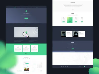 Clover - Mobile App Landing brand document guide manual sketch specific style guides style sheet xd