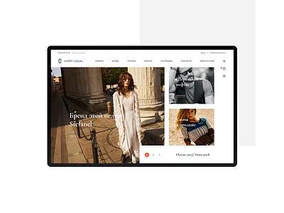 Smart Casual behance design dribbble landingpage nikitashubinru noxxdesign revision site web webdesign webdesigner webdevelopment