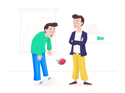 Better me in 2018 character coffee colour glasses illustration portrait self