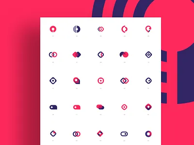 Inzone - Logo Exploration blue brand branding design icon identity inzone logo red zone