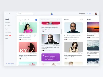 Bintang.com Exploration clean dashboard exploration minimal portal stand alone apps ui design web app website website design