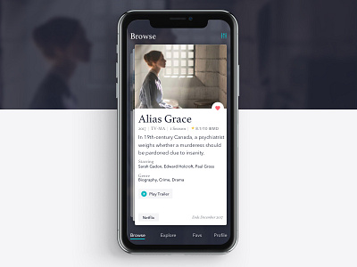 What to Watch App app dark design flat ios mobile movie tv ui ux